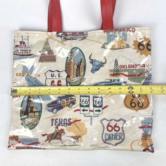Route 66 State Highways Roads Cities Plastic Covering Handbag Cotton Bag Summer - Picture 3 of 15